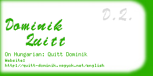 dominik quitt business card